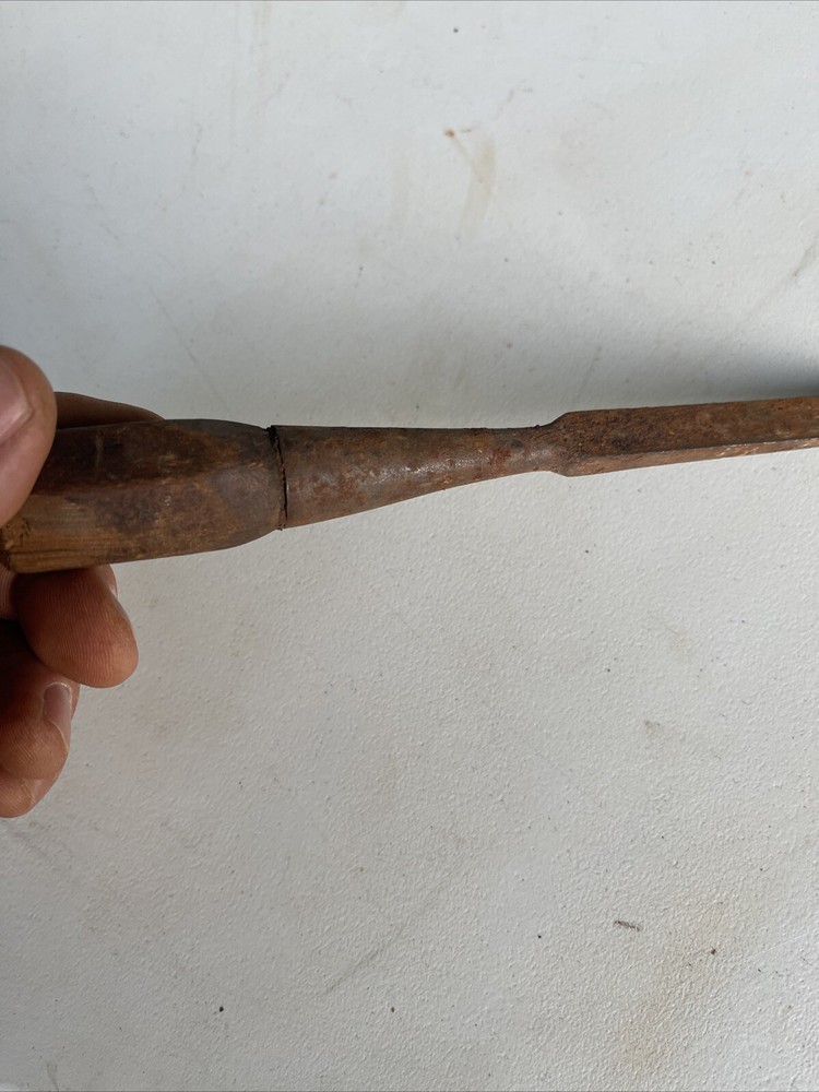 Vintage Hexagon Wooden Handle Chisel