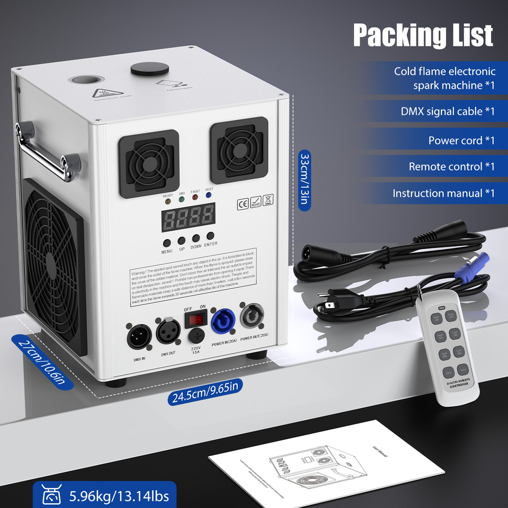 700W Cold Spark Machine Party Show Stage Effect Firework Machine Wedding Event