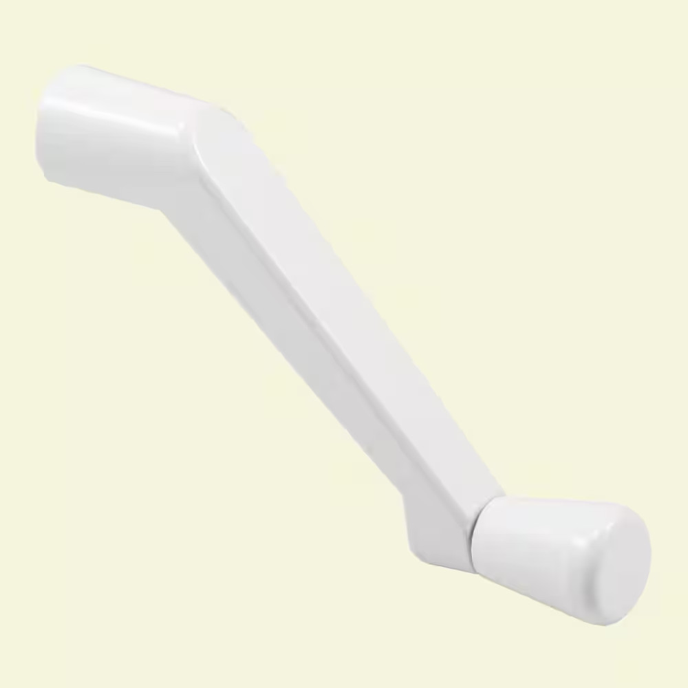 Window Operator Crank Handle, 11/32 In. Bore, White Enamel Finish