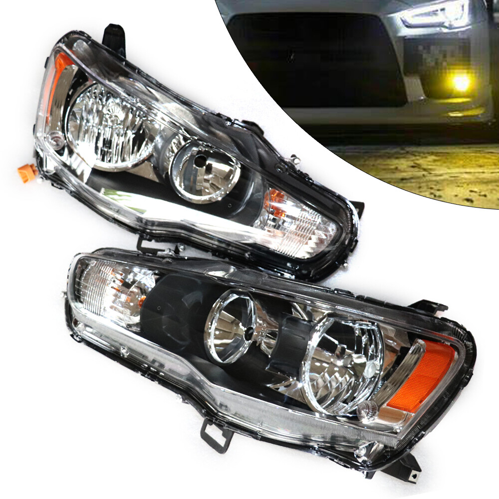 For 2008-2017 Mitsubishi Lancer Evo Halogen Headlight Headlamp Left Driver Side