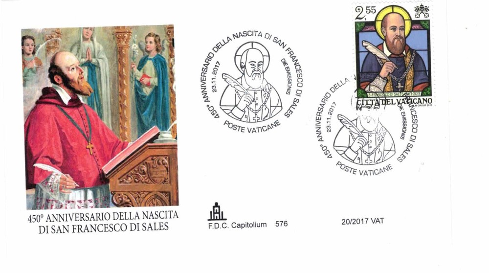 VATICAN - 2017 S Francisco di Sales FDC - VF
