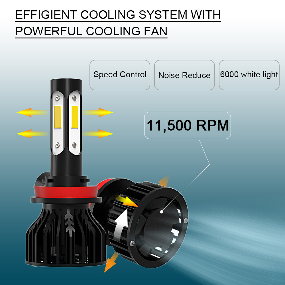 For 2013-2016 2017 2018 Chevy Traverse LED Headlight Hi/Lo+Fog Light Bulbs Combo