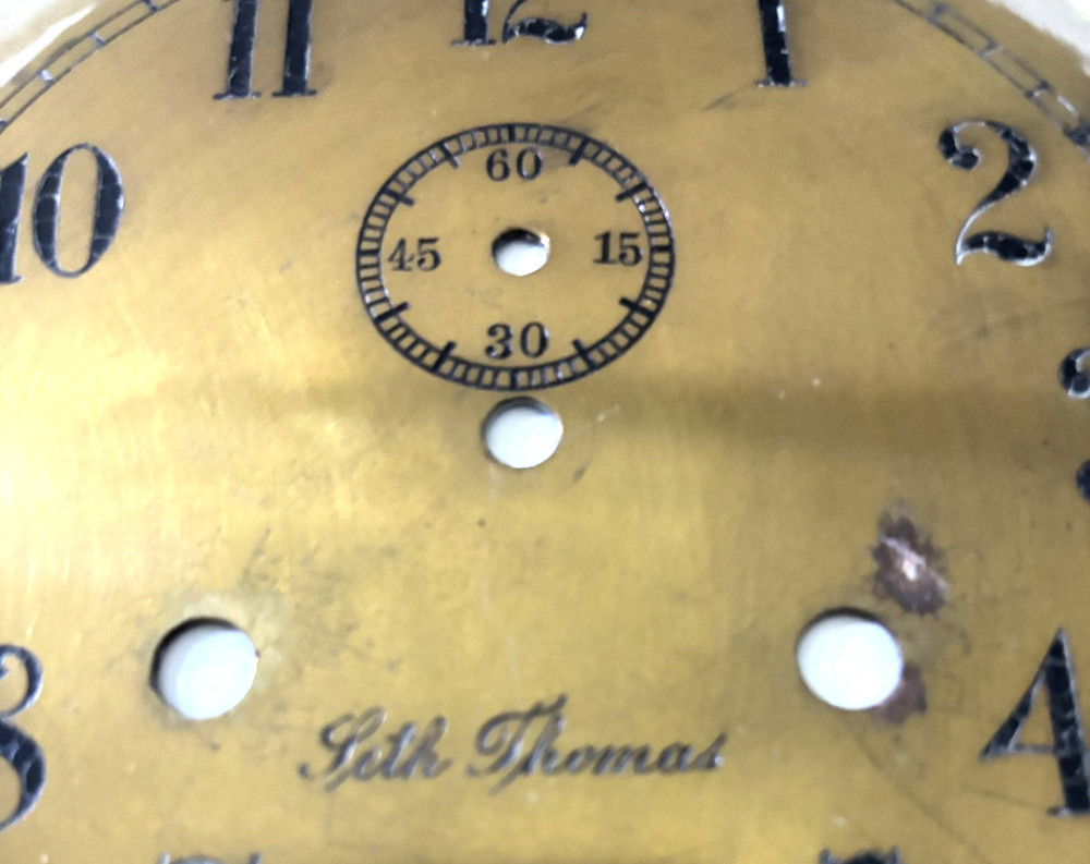 Antique Seth Thomas Side Lock Solid Brass Ship's Maritime Marine Clock USA