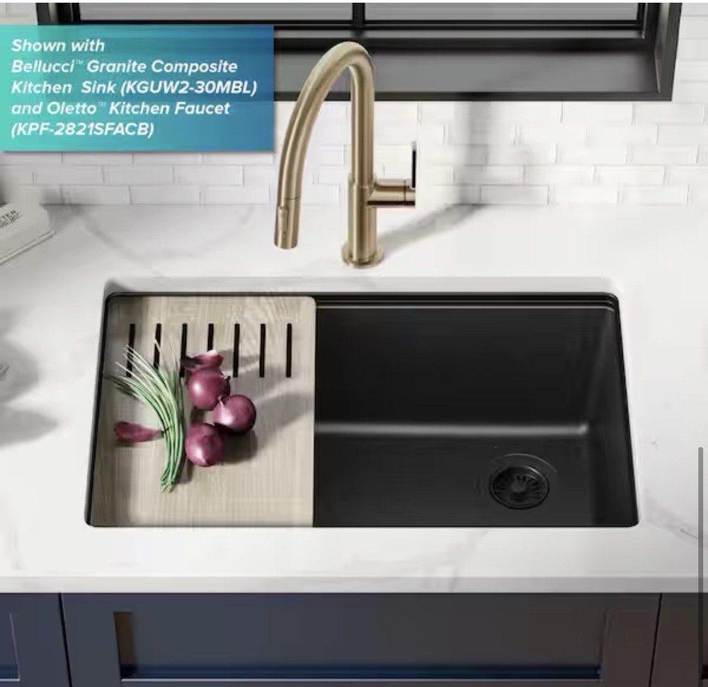 Kraus PST1-BL-C Kitchen Sink Strainer in Black