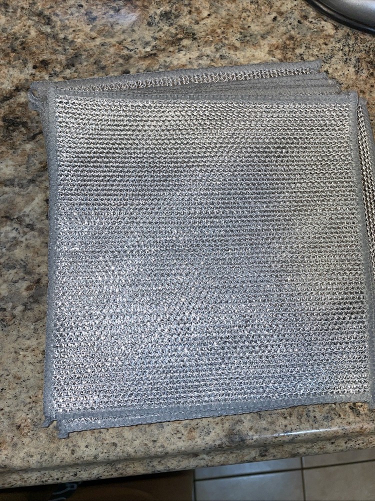 Ten non scratch wire dishcloths