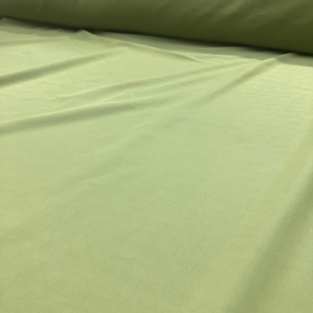 Poly Recycle Solid Pistachio Matte Finish Polyester Spandex Fabric Stretch ♻️