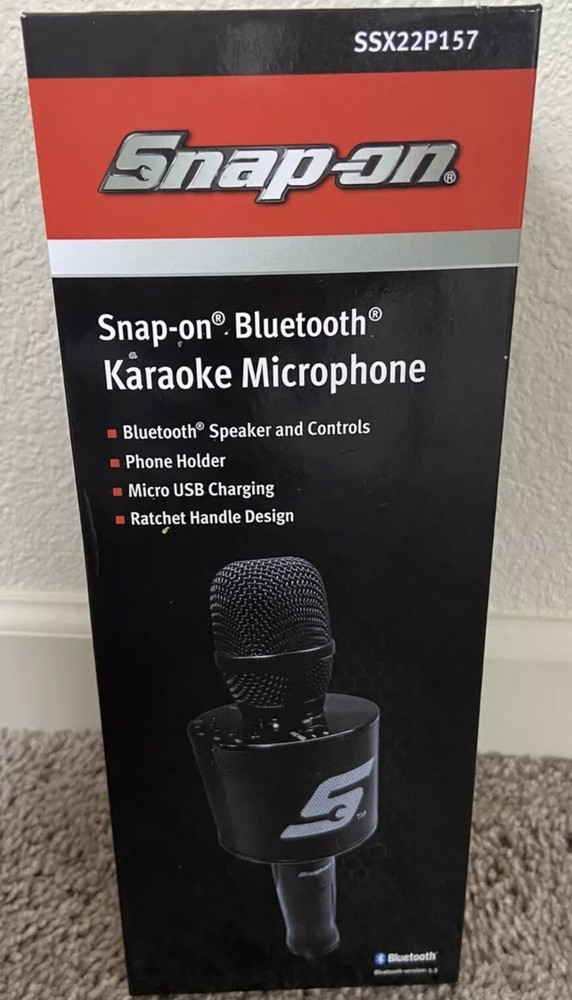 New Snap-On Bluetooth Karaoke Microphone Bluetooth Microphone SSX22P157