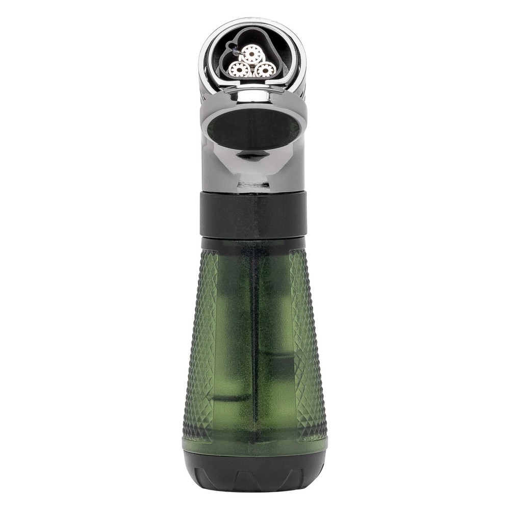 Palio Squadra Angled Triple-jet Flame Lighter, Green