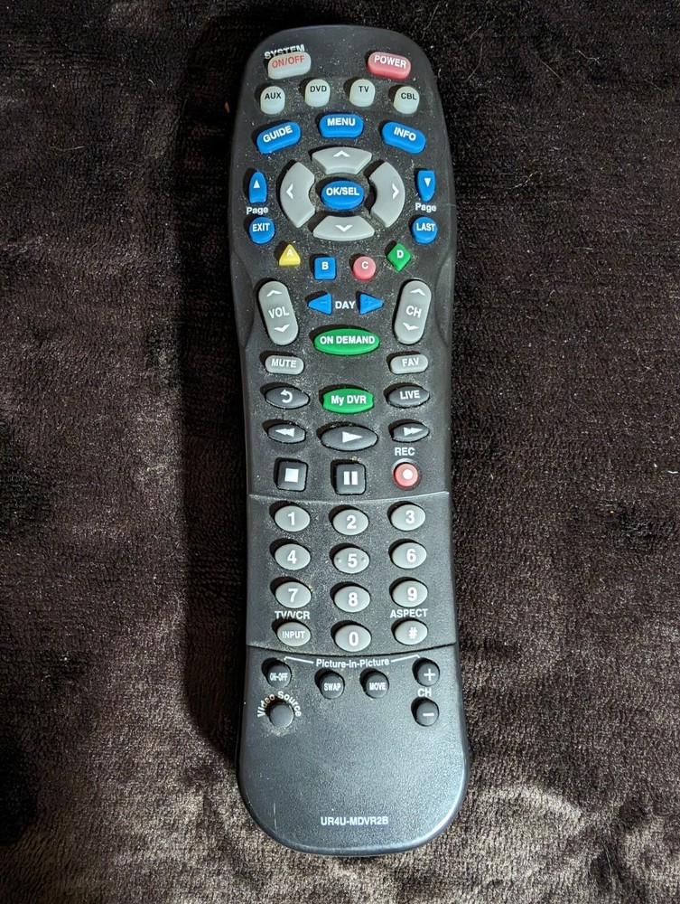 Universal 4-Function Remote Control UR4U-MDVR2B Digital HD DVR