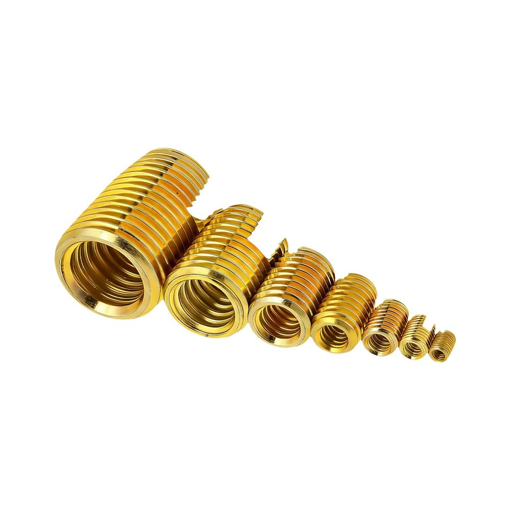 50Pcs Self Tapping Thread Inserts Set, Thread Reinforce Repair Tool Gold