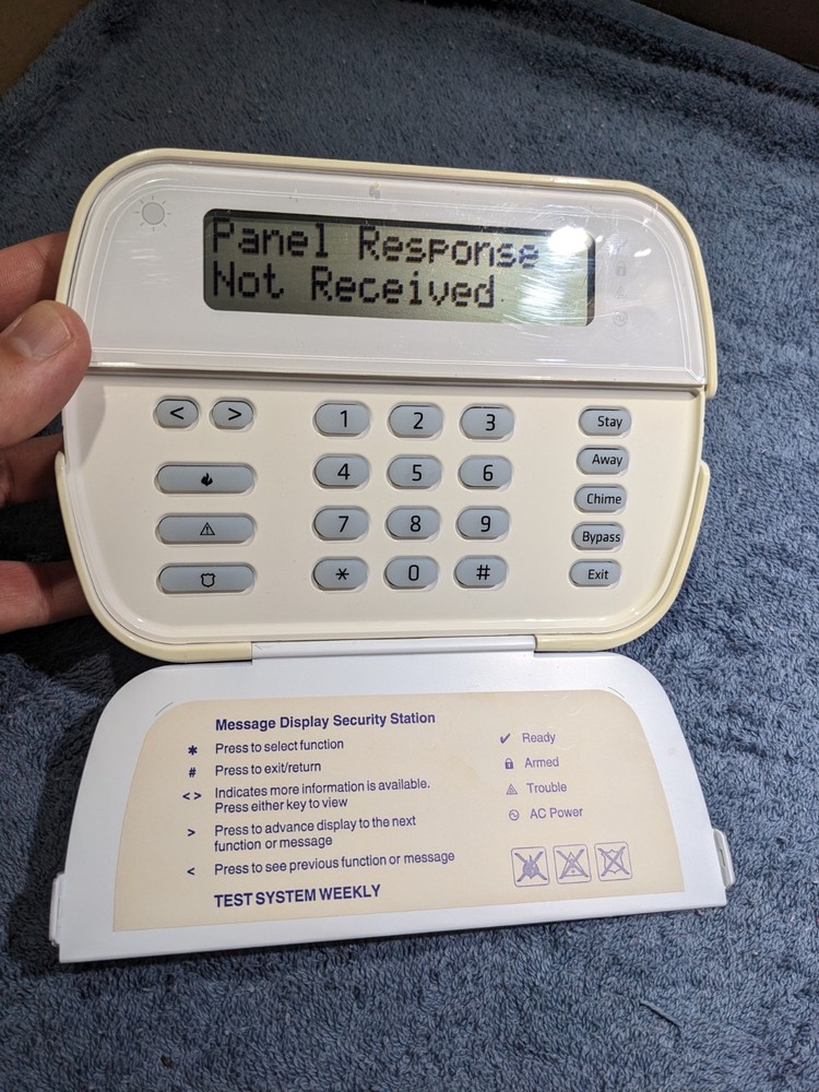 DSC WT5500-433B Home Security System Control Panel - No Backplate