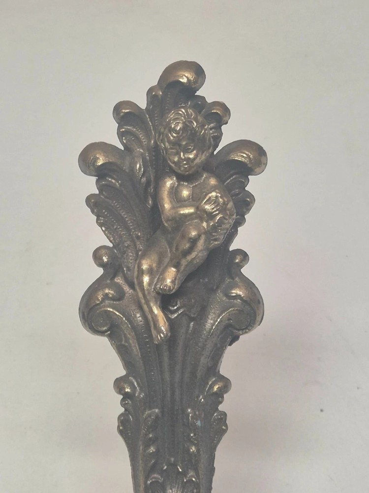 Vintage Gilded Brass Sconce Decorative Rococo Style Untested