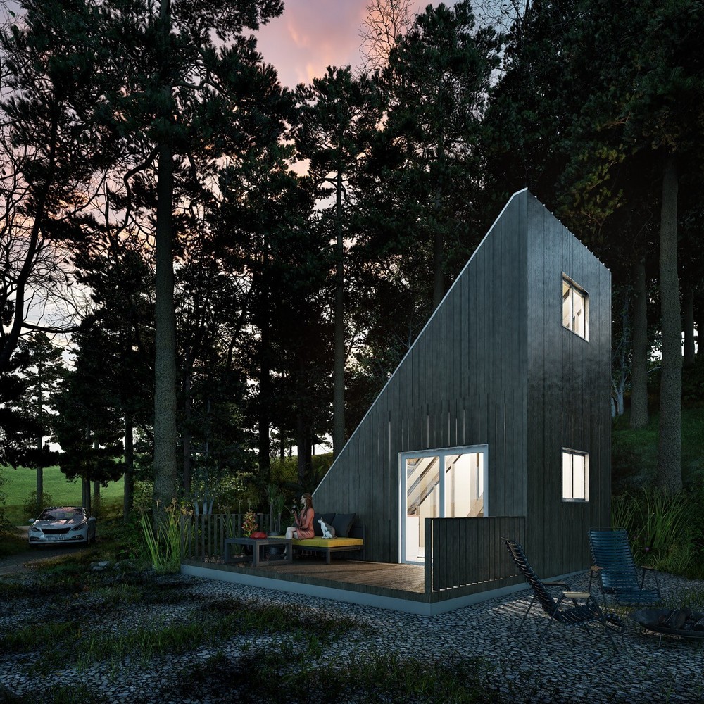 Modular Cabin Plan, Changeable & Expandable, 12’x20’ Tiny House, Free Shipping