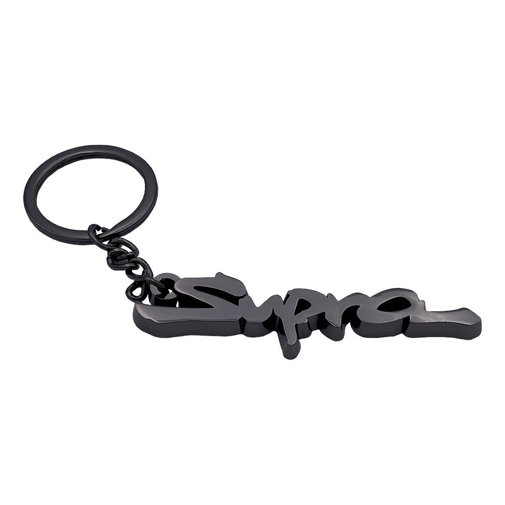 Supra Keychain Keyring (Black Polish)