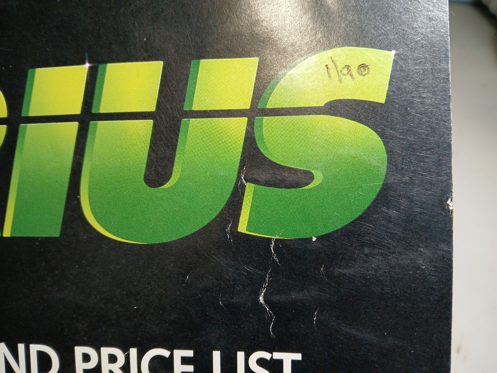 Arius Catalog & Price Catalog December 1989