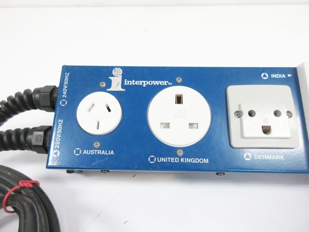 INTERPOWER 85010113 INTERNATIONAL SOCKET STRIP-RACK MOUNT - 7 SOCKET