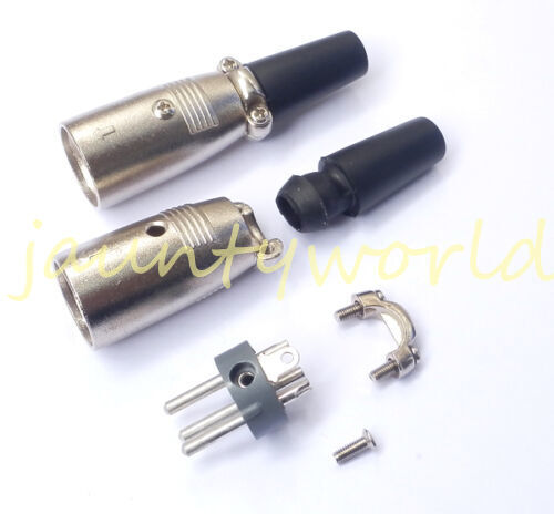 1PCS MicrophPatch XLR Male 3-pin Plug Connector