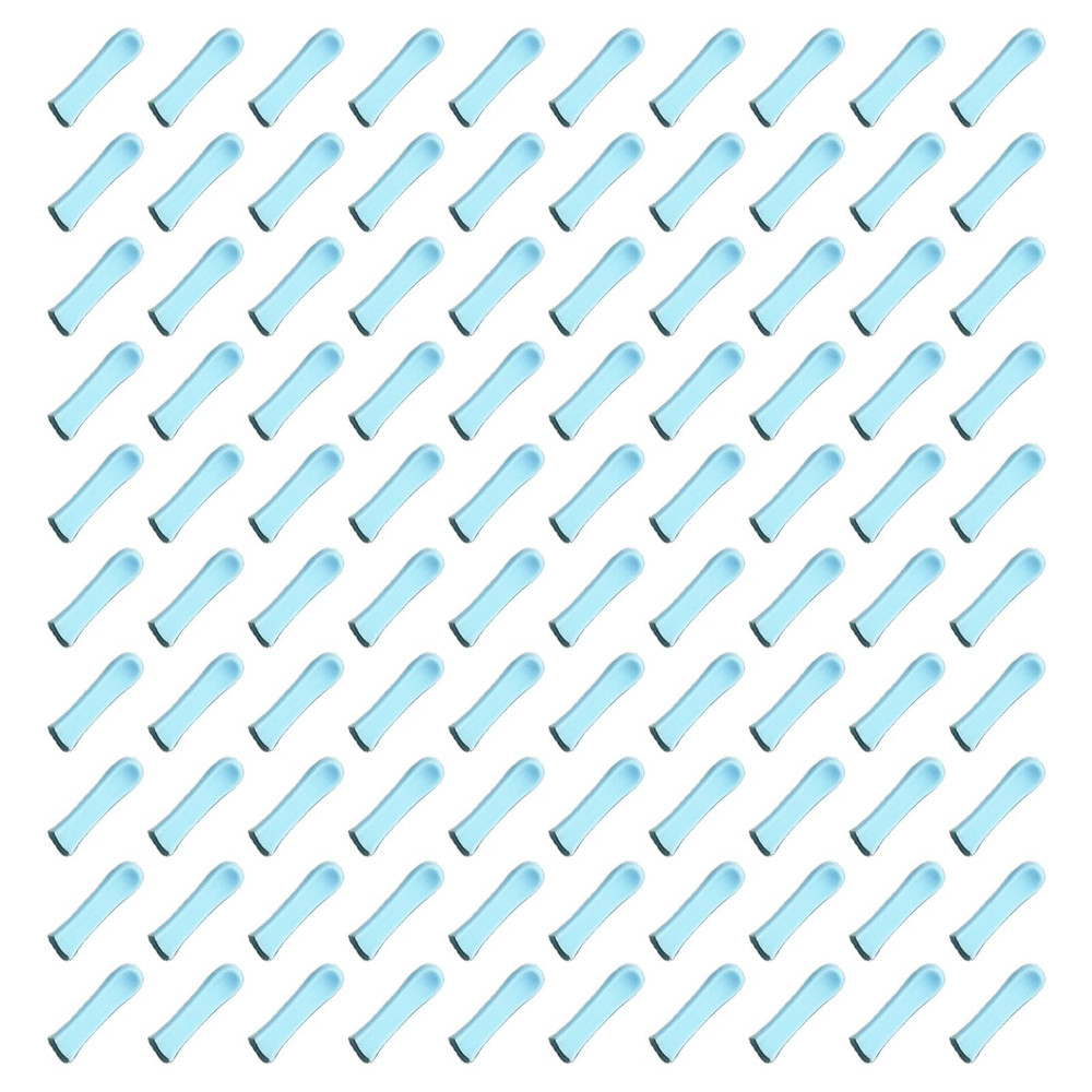 100 Pieces Ear Cleaner Tips, Replacement Spoon Blue