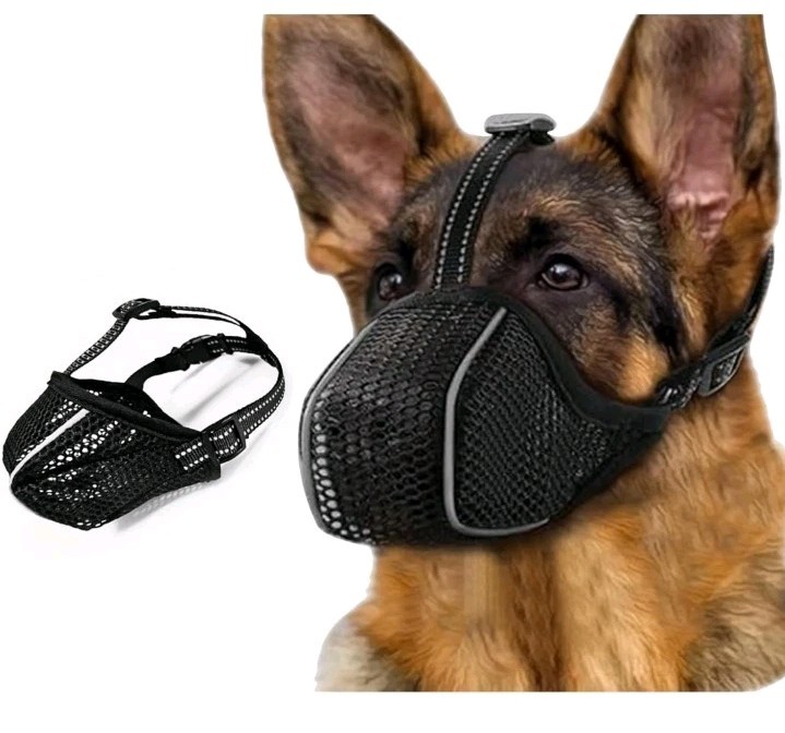Dog Muzzle Mesh Soft Muzzle XL Sized Dogs Breathable No Biting