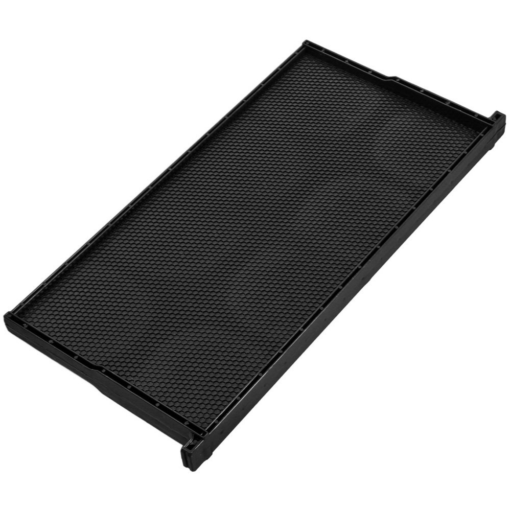Beehive Frame with Black ABS Plastic and Wax Foundation for Beekeeping Use