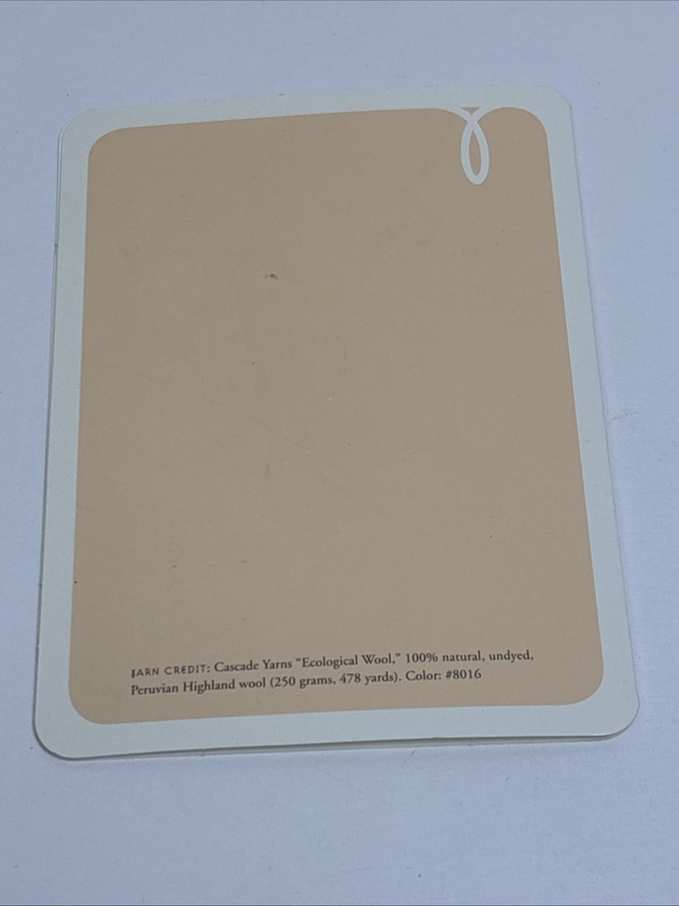 Superlong Wrap Knitting Pattern Card