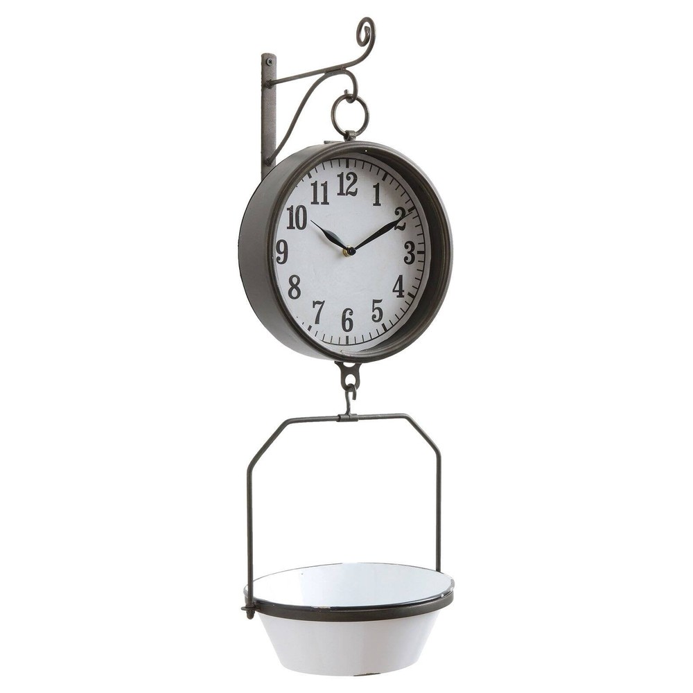 White Decorative Reproduction Scale Wall Clock