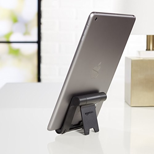 Amazon Basics Multi-Angle Portable Stand for iPad Tablet, E-reader and Black