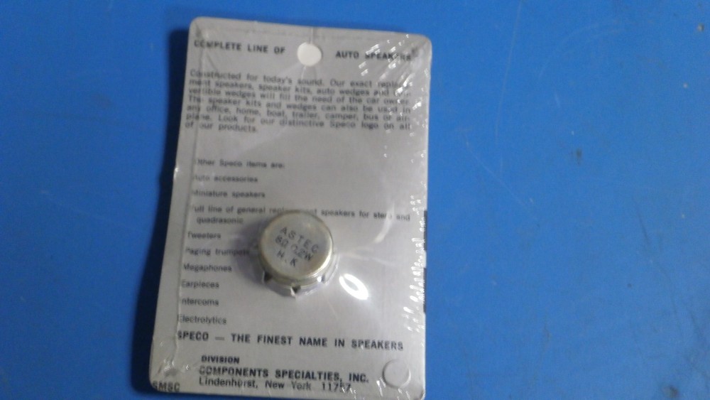 Speco U261 Universal Replacement Miniature Speaker