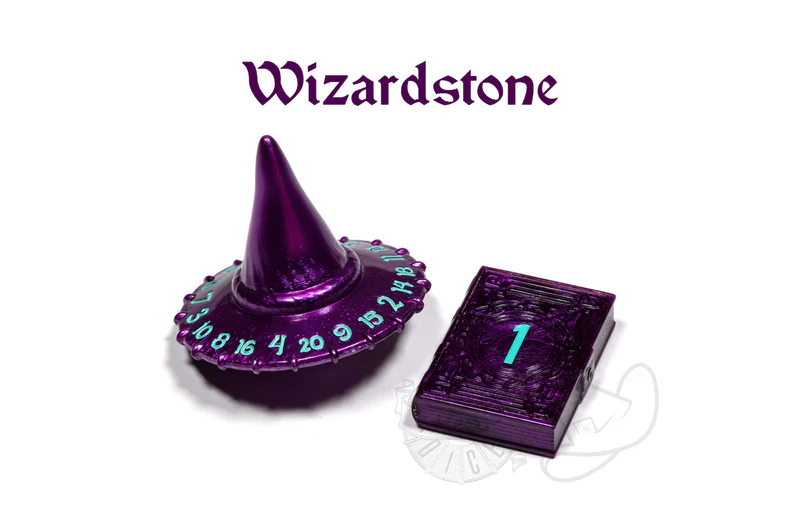 PolyHero Wizard d20 Wizard Hat and d2 Spellbook | Wizardstone