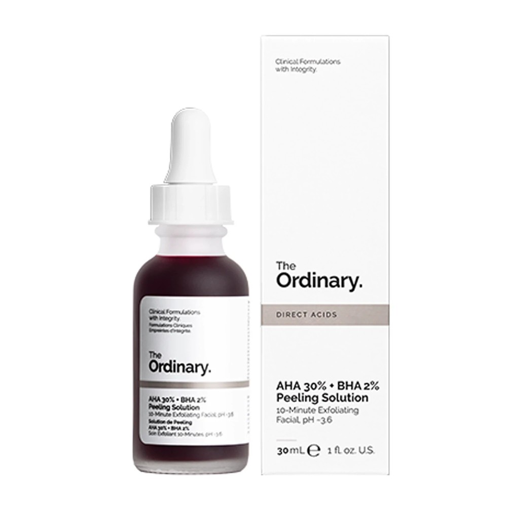 2 PACK – The Ordinary AHA 30% + BHA 2% Peeling Solution – 30ml Each