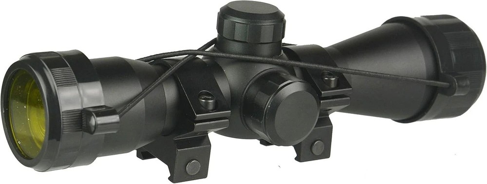 4x32 Compact Hunting Crossbow Scope with Multiple Range Reticle - Black