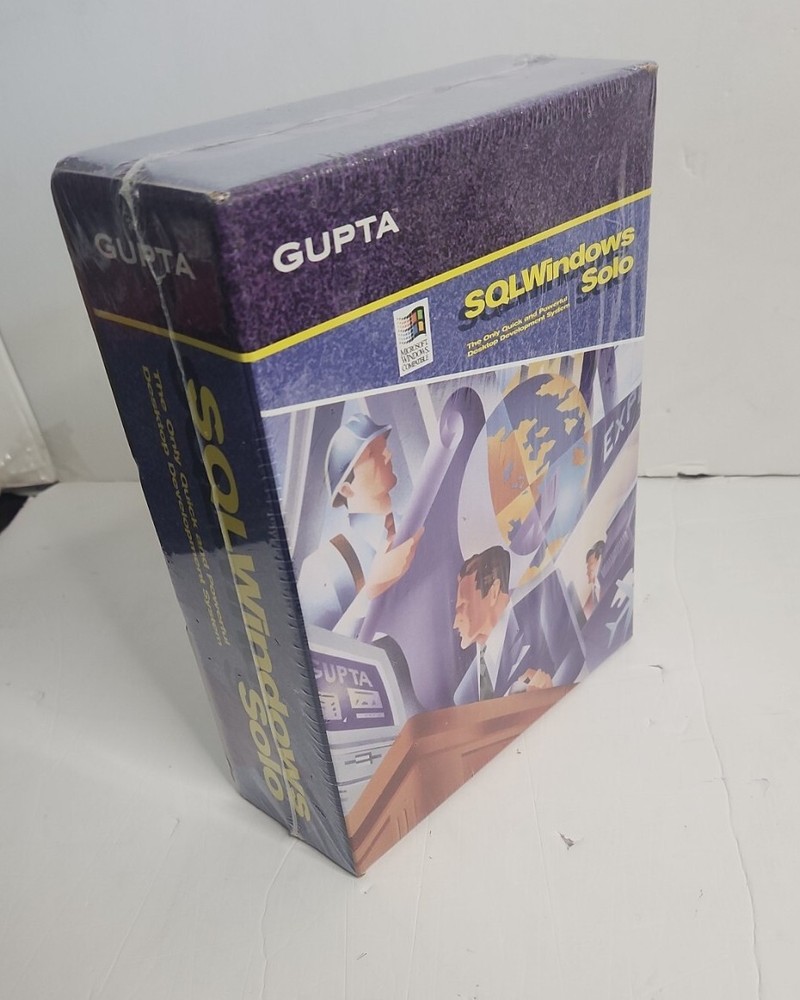 Gupta SQLWindows Solo Desktop Development System Sealed Box Windows 1994