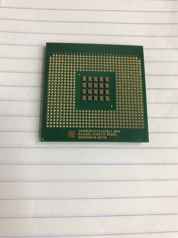 INTEL Xeon 2400DP/512/533/1.5V Cache Socket 604 CPU Process SL6GD Tested Working