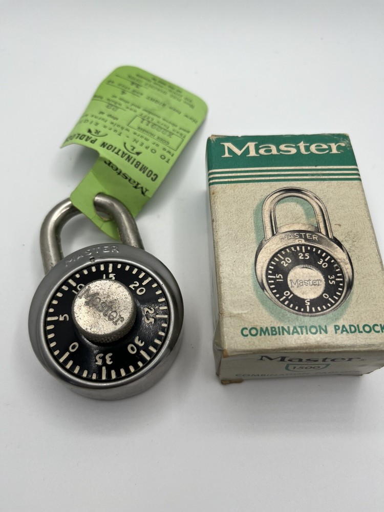 Master Combination Padlock 1500 Vintage Original Box