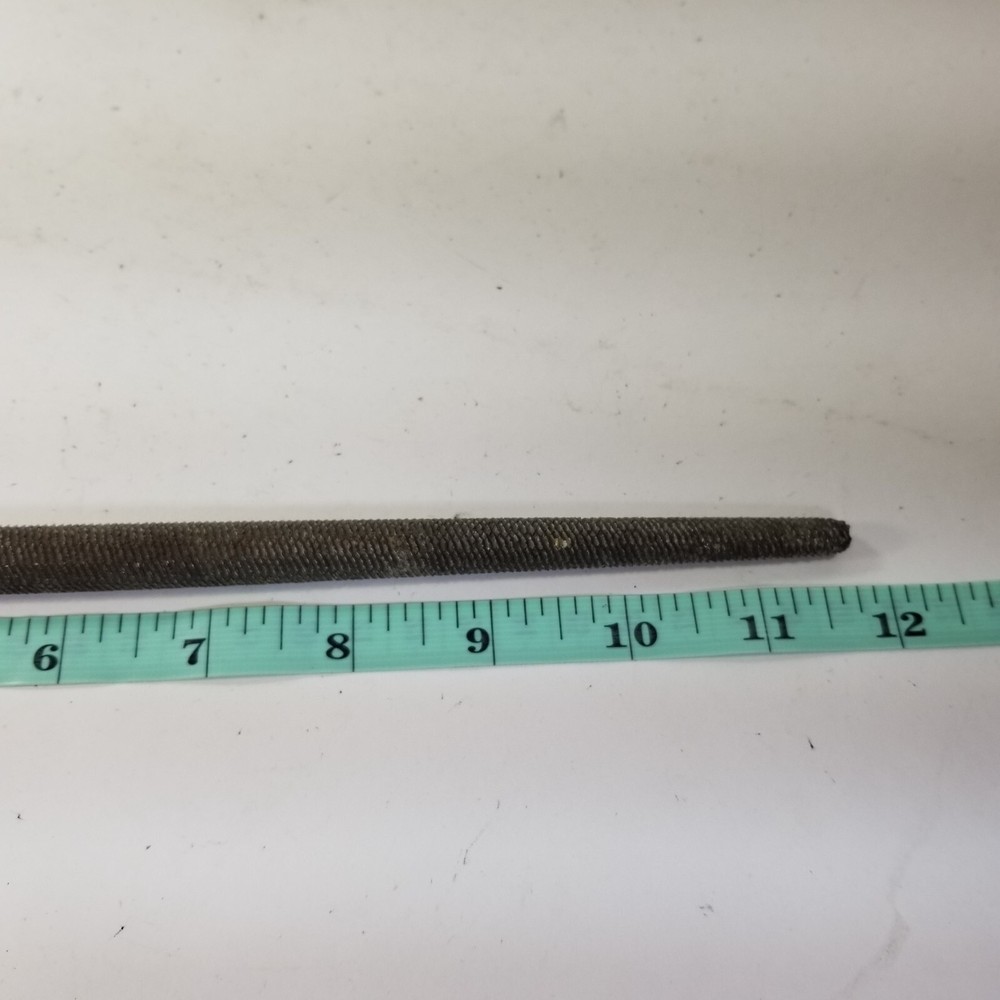 VINTAGE NICHOLSON 13" Round File Wood Handle