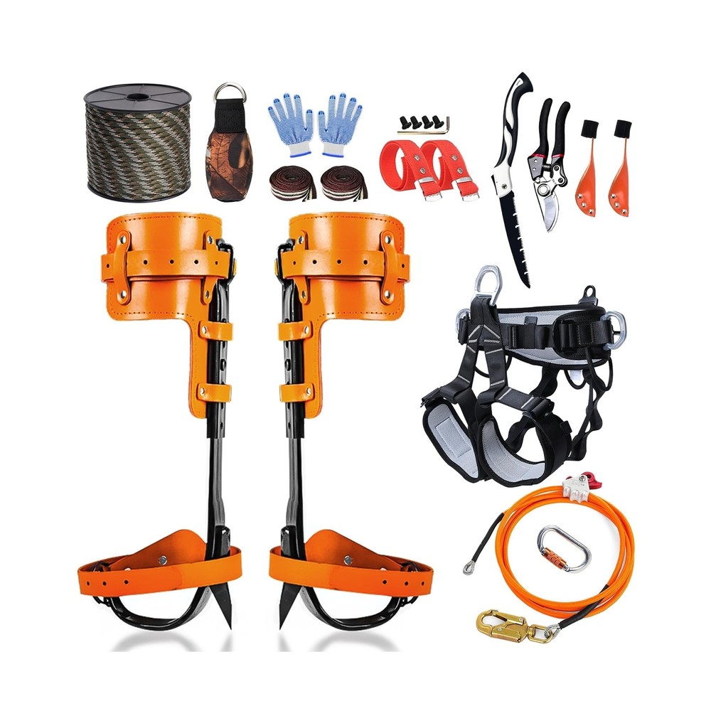 Tree Climbing Spikes,Tree Climbing Gear,Tree Climbing Kit Suitable for Climbi...