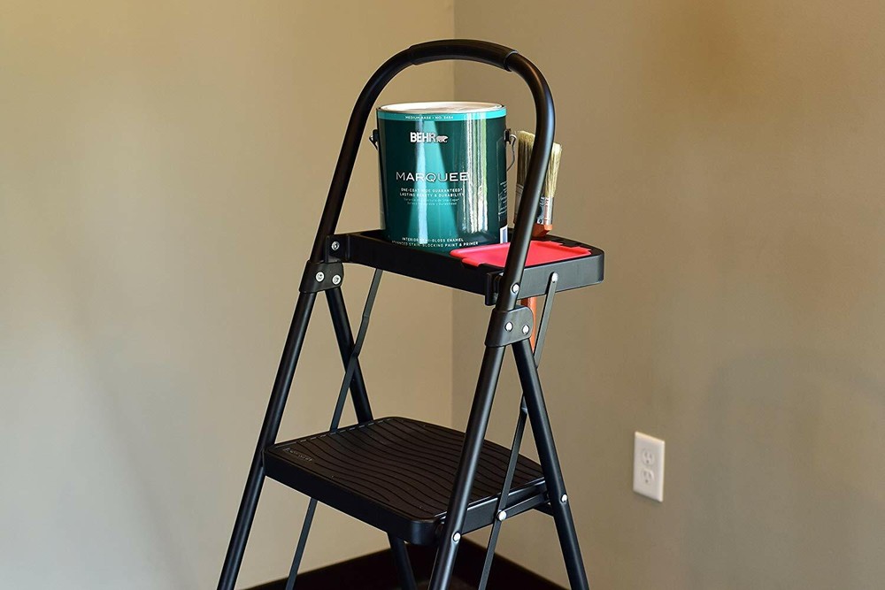 Interior Step Ladder Painting Light Bulb Changing Work Home Project Stepladder