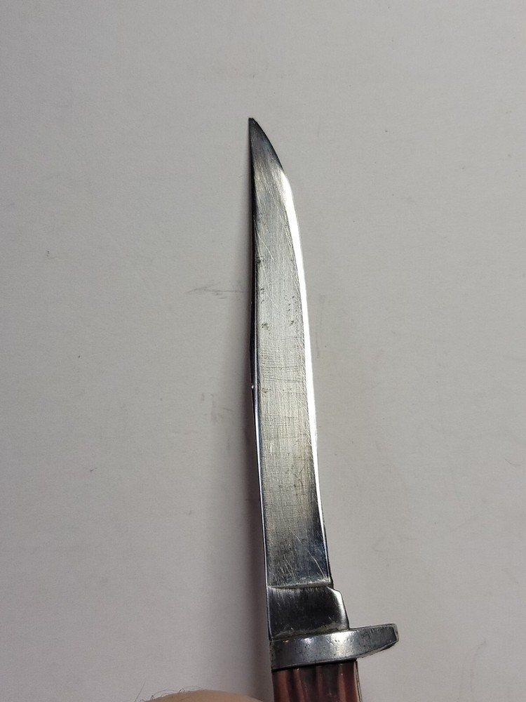 Fixed Blade Knife Imitation Winterbottom Bone with Sheath