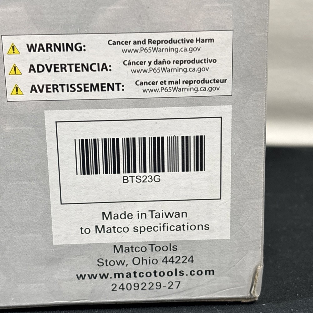 Matco Tools 23pc Full Service Brake Service Tool Set with Storage Case BTS23G