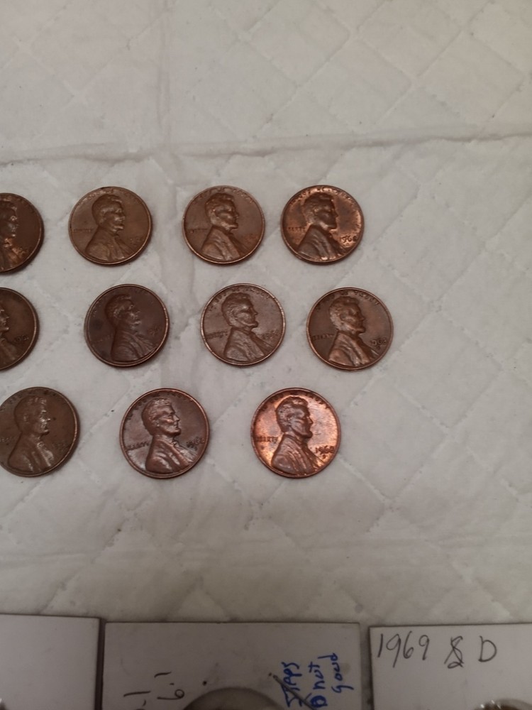 lot 1960 Penny's errors 25 Penny's