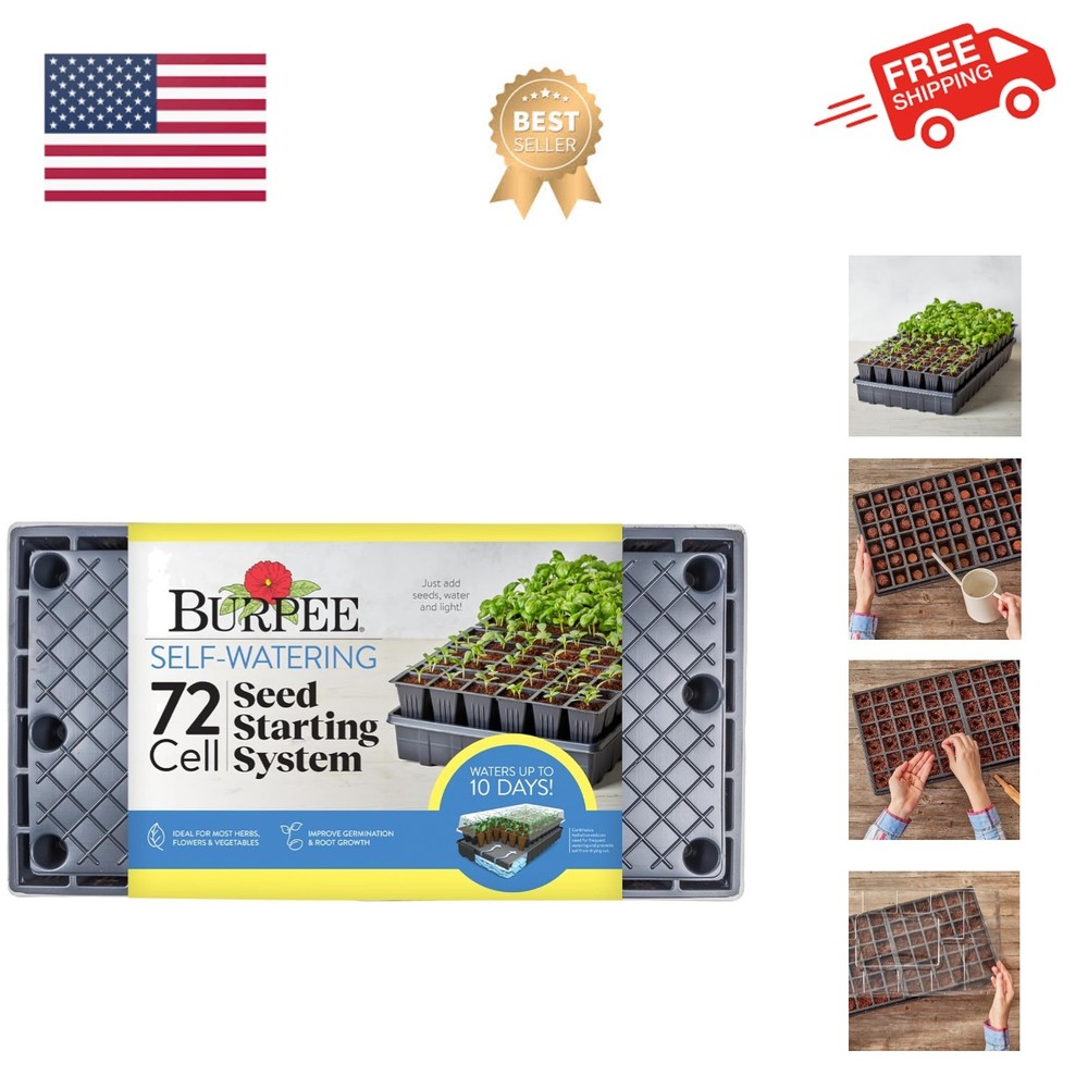 Self-Watering Seed Starter Tray, 72 Cells