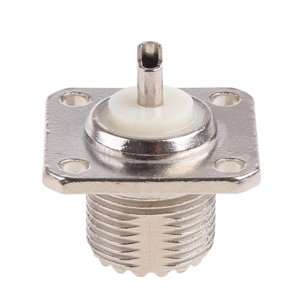 NEW 100PCS UHF Female Jack SO-239 Panel Chassis Mount RF Coax Cable Connectors