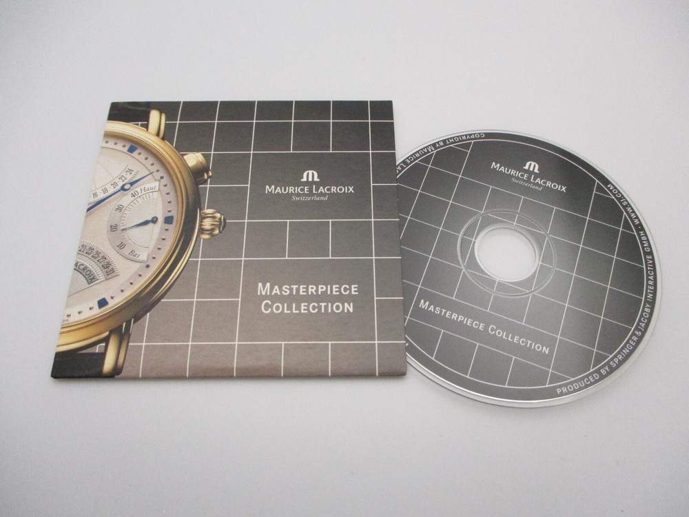 Rare Authentic Maurice Lacroix Masterpiece Collection Mini CD-ROM Disc or Disk