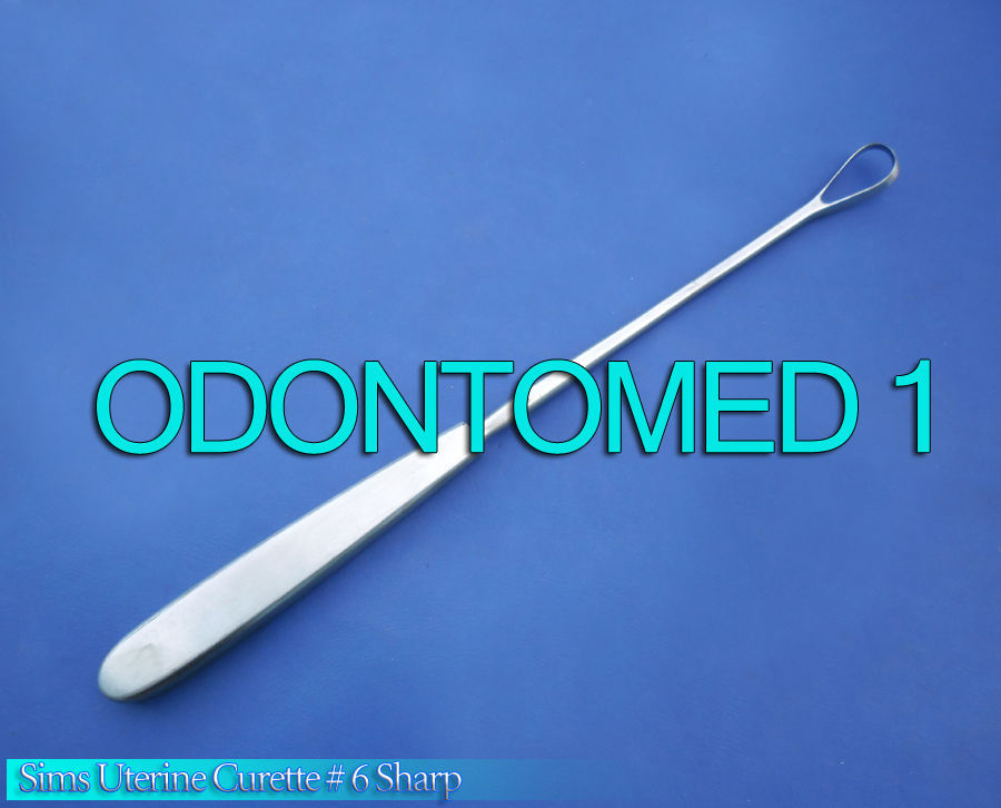 Sims Uterine Curettes # 6 Sharp Blade OB/GYN Surgical Instruments
