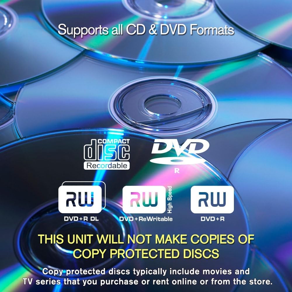 24X 1 to 3 CD DVD M-Disc Supported Duplicator Copier Tower with Free black