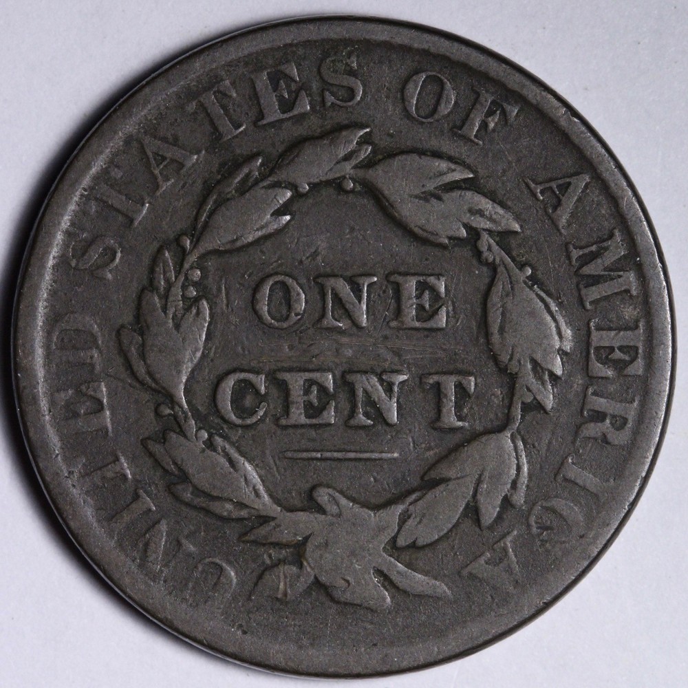 1830 Coronet Head Large Cent FINE E104 AGNM