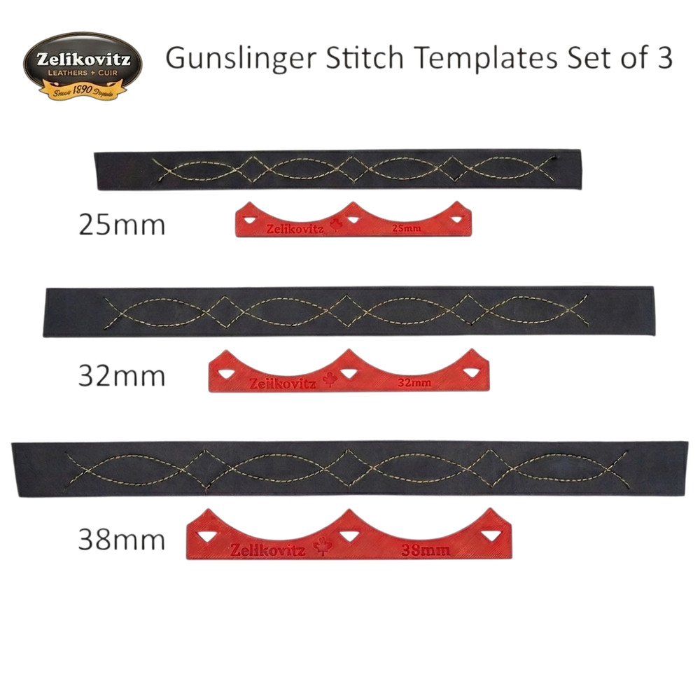 Gunslinger Stitching Template Set of 3