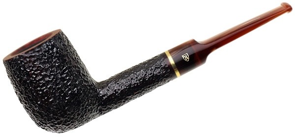 Savinelli Roma Lucite Rusticated Billiard (114 KS) 6mm Filter Pipe - New