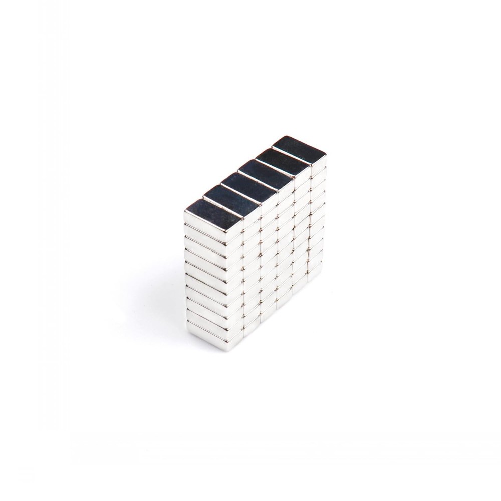 60Pack Rectangular Magnets - Bar, Square, Mini, Tiny & Small Magnets for Crafts