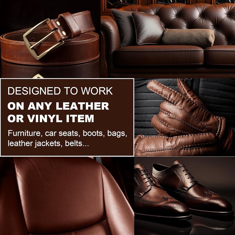 Leather Color Restorer & Scratch Remover for Couches - Versatile & Long-lasting